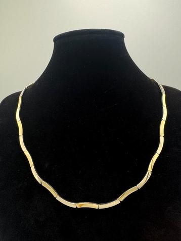 14 kt. bicolour gouden collier beschikbaar voor biedingen