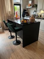 keuken eiland, Huis en Inrichting, Keuken | Complete keukens, Ophalen, Zwart, Overige typen, Graniet of Steen