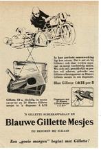 GILLETTE SCHEERAPPARAAT EN BLAUWE GILLETTE MESJES, Verzenden, Zo goed als nieuw, Gebruiksvoorwerp