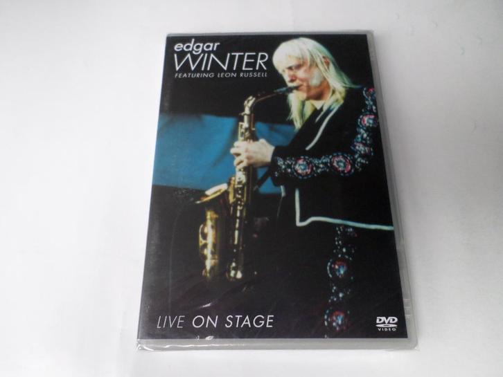 Edgar Winter - Live On Stage met Leon Russell DVD Geseald, Cd's en Dvd's, Dvd's | Muziek en Concerten, Nieuw in verpakking, Muziek en Concerten
