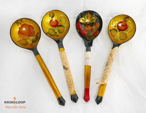 Houten lepels Chochloma REK8, Antiek en Kunst, Kunst | Niet-Westerse kunst, Ophalen of Verzenden
