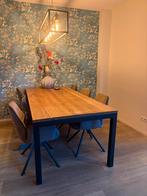 Houten Eetkamertafel, Huis en Inrichting, Tafels | Eettafels, Ophalen, Gebruikt, 100 tot 150 cm, Eikenhout