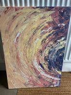 Kleurrijk abstract golf kunstwerk 70x50, Ophalen