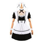 Zwart witte lolita jurk kostuum japans jurkje maid, Nieuw, Verzenden