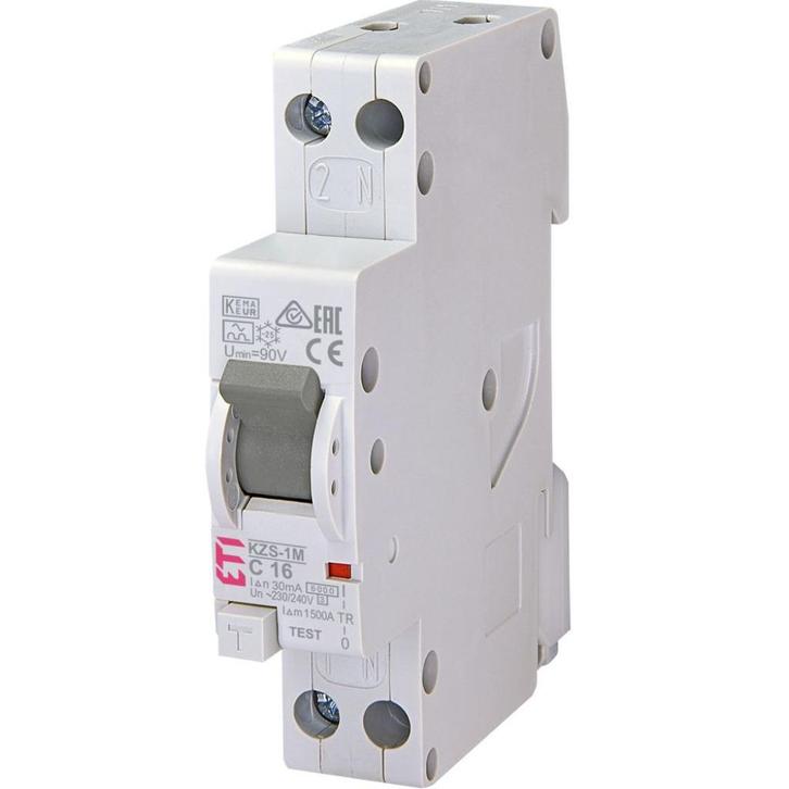 ETI KZS-1M aardlekautomaat 16A C-Kar 100mA, Doe-het-zelf en Verbouw, Elektra en Kabels, Nieuw, Overige typen, Ophalen of Verzenden