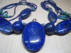 Lapis Lazuli ketting circa 1970 zeldzaam 98 gram, Sieraden, Tassen en Uiterlijk, Kettingen, Blauw, Met edelsteen, Ophalen of Verzenden