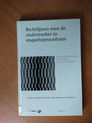 Richtlijnen voor de onderzoeker in enqueteprocedures beschikbaar voor biedingen