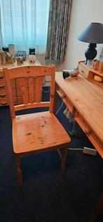 Grenen Make-up Tafel met Stoel, Huis en Inrichting, Stoelen, Ophalen, Gebruikt, Bruin, Landelijk