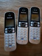 Panasonic telefoon 3stuks, Telecommunicatie, Vaste telefoons | Handsets en Draadloos, Ophalen of Verzenden, Gebruikt, 3 handsets