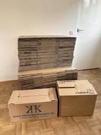 Verhuisdozen 145 stuks, eenmalig gebruikt, Doe-het-zelf en Verbouw, Kratten en Dozen, Ophalen, Opvouwbaar, 50 tot 75 cm, Minder dan 35 cm
