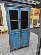 Antieke kast (blauw), Huis en Inrichting, Ophalen, Teakhout, Nieuw, 50 tot 100 cm
