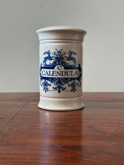 Apothekerspot Delfts Blauw – Calendula (18 cm), Antiek en Kunst, Antiek | Keramiek en Aardewerk, Ophalen of Verzenden
