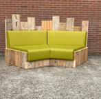 2 Stijgerhouten tuinbank elementen, Ophalen of Verzenden, Zo goed als nieuw, Hout