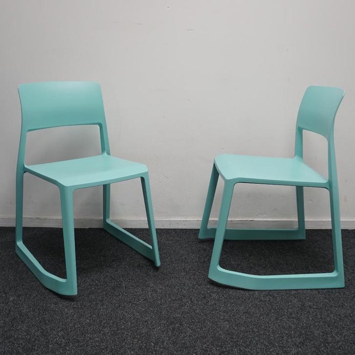Vitra Tip Ton Chair Design Stoelen | Schommel | Mint | ZGAN, Huis en Inrichting, Stoelen, Zo goed als nieuw, Eén, Kunststof, Blauw