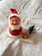 Vintage Sebnitz kerstmannetje, konijn en kerstboom, Diversen, Ophalen of Verzenden, Zo goed als nieuw