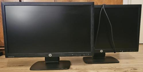 2X HP ProDisplay P221 LCD monitor, Computers en Software, Monitoren, Gebruikt, 60 Hz of minder, DVI, HDMI, VGA, TN, Full HD, 3 tot 5 ms