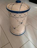 Aardewerken pot met deksel, Huis en Inrichting, Keuken | Potten en Pannen, Ophalen, Gebruikt, Overige materialen, Pot, Bus of Blik