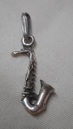 Zilveren hanger Saxofoon nr.537, Verzenden, Zo goed als nieuw, Zilver, Zilver