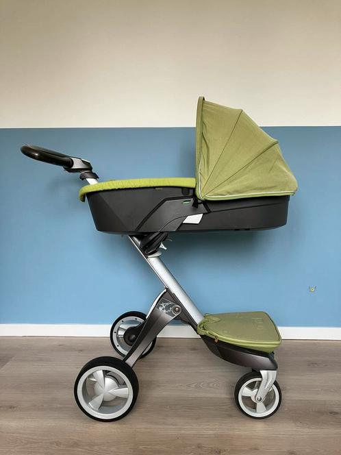 Stokke Xplory 3 in 1 kinderwagen + Maxi Cosi opzetstuk, Kinderen en Baby's, Kinderwagens en Combinaties, Gebruikt, Combiwagen