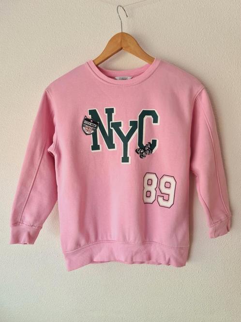 Roze sweater NYC - mt 146 - Primark, Kinderen en Baby's, Kinderkleding | Maat 146, Zo goed als nieuw, Meisje, Trui of Vest, Ophalen of Verzenden