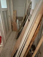 Allemaal restjes houten planken en balkjes, Doe-het-zelf en Verbouw, Hout en Planken, Ophalen, Overige houtsoorten, Minder dan 200 cm