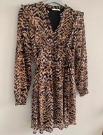 Vila Jurk met Print - Maat M, Maat 38/40 (M), Bruin, Vila, Ophalen of Verzenden