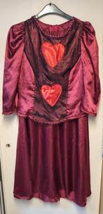 Queen of hearts outfit met lange rok maat 40, Ophalen of Verzenden, Zo goed als nieuw, Maat 38/40 (M)