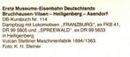 961148		Trein Zug	Locomotief	DB	Kursbuch nr 114		 zie info a, Verzamelen, Spoorwegen en Tramwegen, Overige typen, Ophalen of Verzenden