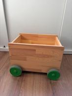 Houten karretje voor boeken of blokken, Ophalen, Zo goed als nieuw, Taal en Lezen