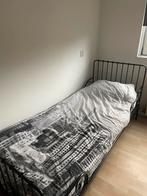 Zwart meegroeibed tot 200cm + matras/lattenbodem, Ophalen, 90 cm, Eenpersoons, Zwart