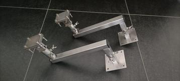 RVS boot rodpod steun met verleng arm , zeer degelijk ! beschikbaar voor biedingen