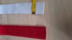 elastiek 45mm wit rood, Ophalen of Verzenden, Nieuw, Lint, Band of Elastiek
