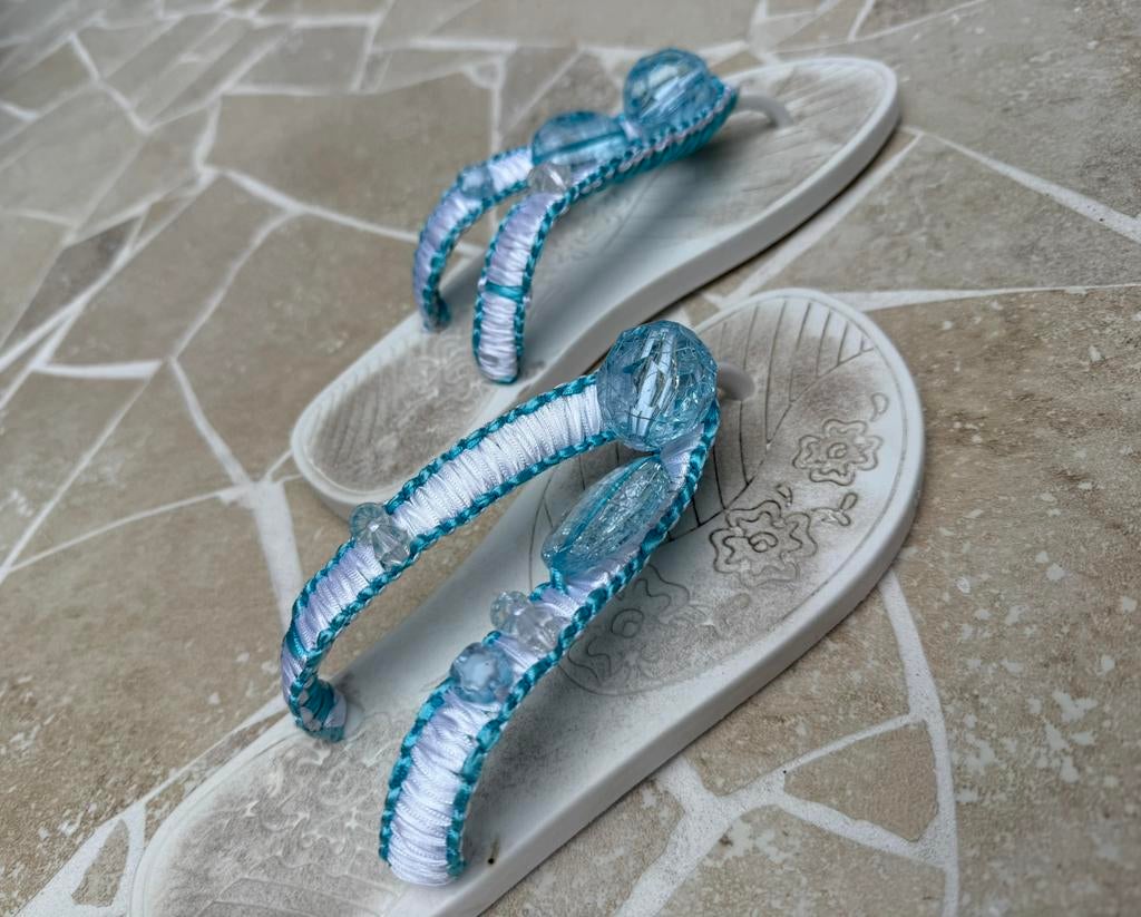 Luxe aparte Ibiza slippers met stevige zool, Maat 37., Kleding | Dames, Schoenen, Ophalen of Verzenden, Gedragen, Slippers