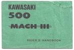 Kawasaki 500 Mach III manual handleiding (3071z), Kawasaki