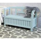 Blauw bankje met opbergruimte (NIEUW IN DOOS), Huis en Inrichting, Banken | Sofa's en Chaises Longues, Ophalen, Landelijk Barok Scandinavisch Provincial Vintage Brocant Kitschy