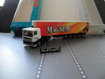 034 herpa daf 95 binfurt ola ijs magnum koeler 1:87 truck beschikbaar voor biedingen