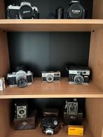 Analoge fotocamera’s; diverse modellen en merken., Audio, Tv en Foto, Fotocamera's Analoog, Ophalen, Gebruikt, Spiegelreflex, Nikon