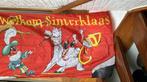 Welkom Sinterklaas, Sint Nicolaas feest vaandel vlag, Diversen, Vlaggen en Wimpels, Ophalen of Verzenden, Zo goed als nieuw