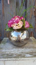 Vintage vaas van rookglas, metaalglans, gegraveerd. 3A2, Huis en Inrichting, Woonaccessoires | Vazen, Tweedehands verkoop, Tweedehands verkoop