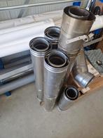Buizen rvs 150 x 100, Doe-het-zelf en Verbouw, Buizen en Afvoer, Ophalen, Afvoer, Gebruikt, Rvs