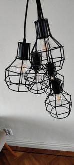 Industriële hanglamp met 5 lampen, Huis en Inrichting, Lampen | Hanglampen, Ophalen, Zo goed als nieuw, Minder dan 50 cm