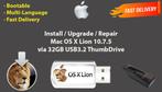 Installeer Mac OS X Lion 10.7.5, OSX via USB 32GB zonder DVD, Computers en Software, Besturingssoftware, Ophalen of Verzenden
