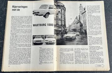 Wartburg 1000 test in Autokampioen 1967 beschikbaar voor biedingen