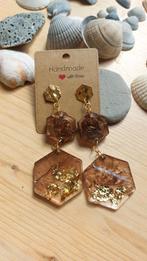 Oorbellen, Ophalen of Verzenden, Nieuw, Bruin, Overige materialen