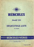 Hercules Modell 220 Ersatzteile Liste 1960 (5588z), Motoren, Overige merken