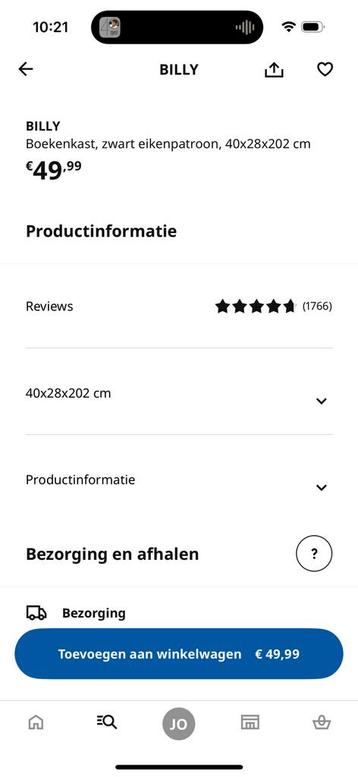 IKEA Billy boekenkast zwart - afbeelding 5