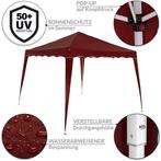 Partytent opvouwbaar pop up rood 3x3 GRATIS BEZORGD!, Nieuw, Opvouwbaar, Verzenden, Partytent