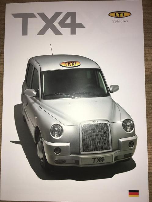 LTI London Taxi TX4 brochures/folders uit 2006, 2011 of 2012, Boeken, Auto's | Folders en Tijdschriften, Zo goed als nieuw, Overige merken