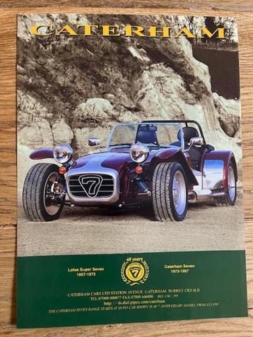 Caterham Seven originele advertentie Lotus Super Seven beschikbaar voor biedingen