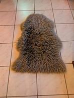 Schapenvacht hanlin Grijs wol leer, Huis en Inrichting, 50 tot 100 cm, Natuurlijk, Landelijk, Zo goed als nieuw, 50 tot 100 cm